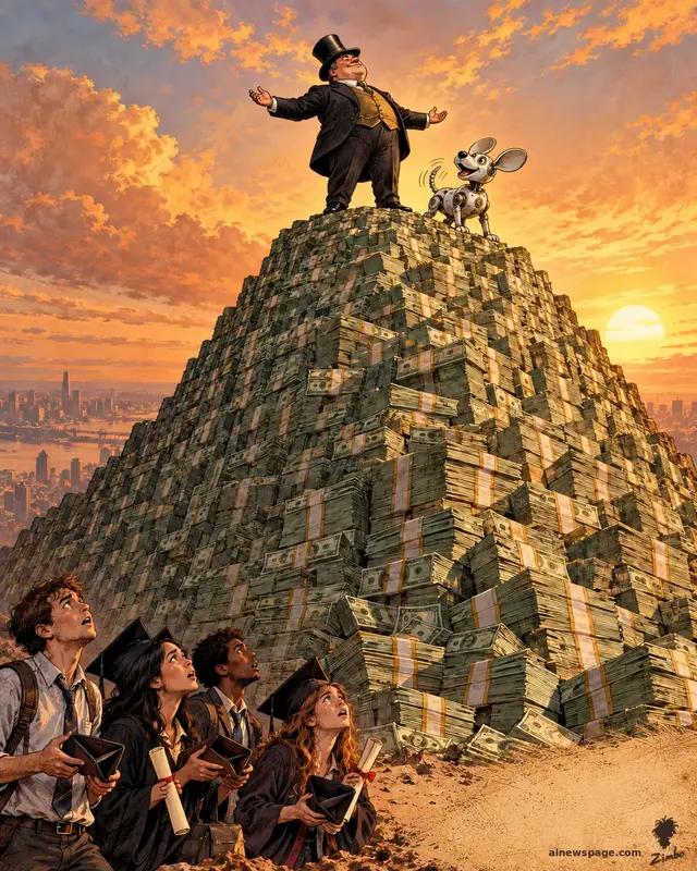Elon Musk sits atop a mountain of money telling graduates that money may not even matter in the future.